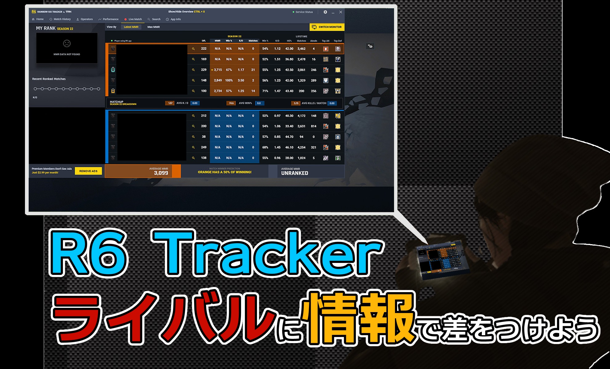 R6s トラッカーを利用して味方のstatsを確認しよう R6 Trackerの導入方法まとめ